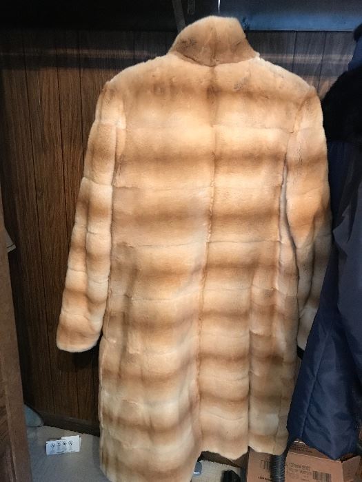 Mink Sheared long jacket - reversable