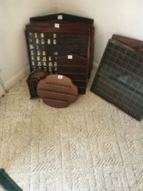 Thimble collection - thimble display cases