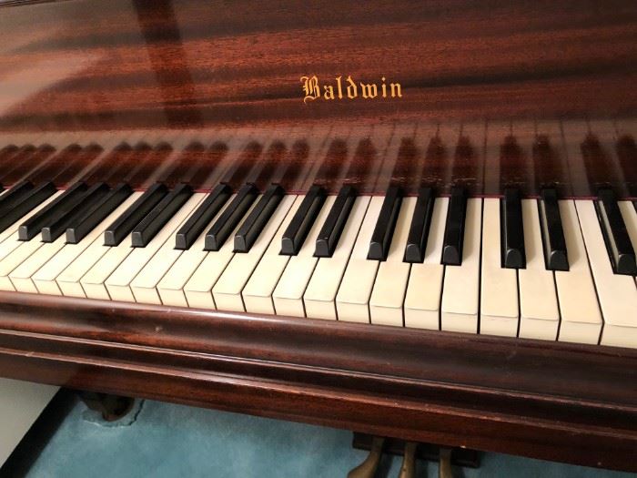 BALDWIN GRAND MODEL M WITH RECEIPT FROM JANUARY 1947 PRICE $1973.00 PERLMAN PIANOS 347 GRAND STREET NEW YORK CITY