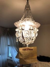 another chandelier with original 70 year old receipt 