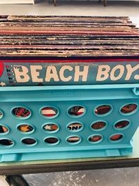 Crate Full of 1970s Vinyl Records 