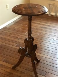 Antique carved plant stand 