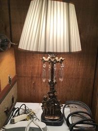 Unique brass lamp