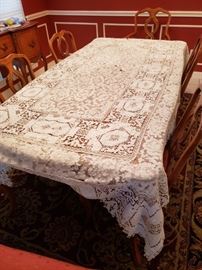 Damask Tablecloth Needs repair