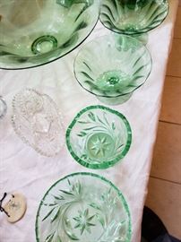 Green Depression Glass
