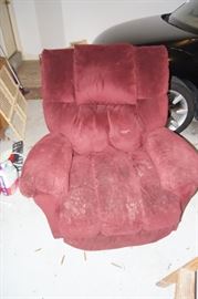 upholstered chair - FREE, some wear