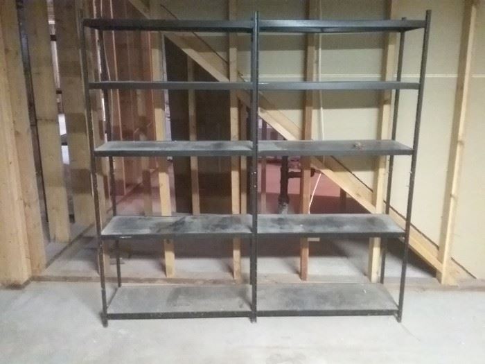 Black Aluminum Metal Shelving