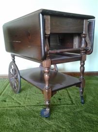 Ethan Allen Drop Leaf Tea Cart