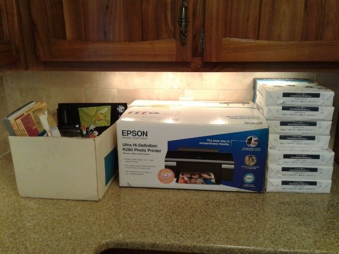 New Epson Printer and Assorted Papers