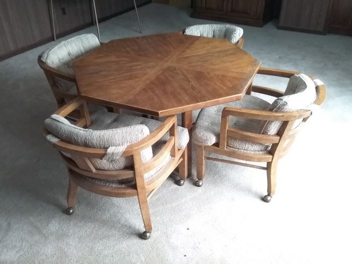 Octagon Dining Room Card Table