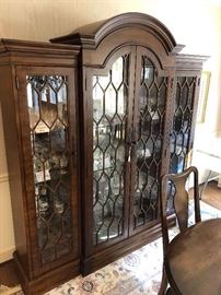 Hooker Seven Seas china cabinet filled with fabulous Waterford crystal!