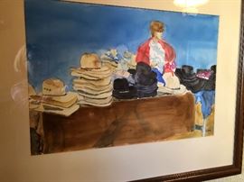 ONE OF SEVERAL WATERCOLORS BY PAT VILES (NEWTON, NC) ARTIST 