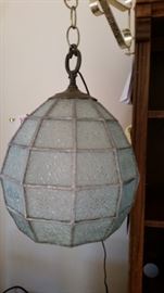 Stain Glass Beehive Lamp$50