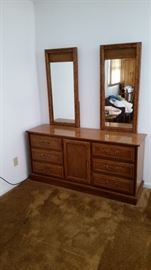 Set King Size of Bedroom Furniture 3 pieces plus bed frame. $300