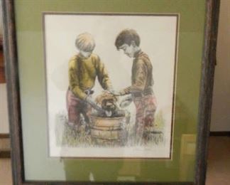 LITHOGRAPH BY ARTIST NORM ALTMAN. SIGNED & NUMBERED.