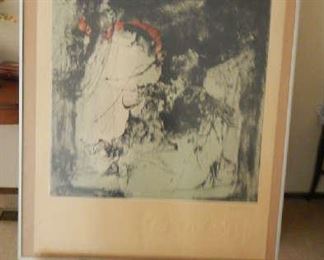 MOON SHADOW, BY VIETNAMESE ARTIST LA BA DANG. MATT IS BEAUTIFULLY EMBOSSED, SIGNED WITH COA.