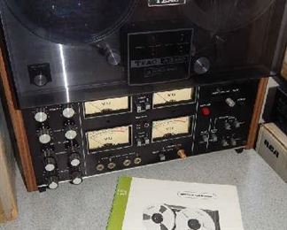 VINTAGE TEAC A 2340/A 3340 REEL TO REEL. 4 CHANNEL SIMUL-SYNC STEREO TAPE DECK. INCLUDES MANUAL & ORIGINAL BOX!!! ADDITIONAL TAPES AVAILABLE FOR SALE
