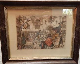 ASSORTED ART PIECES FROM ARTIST VINTAGE ARTIST ANTON DIECK