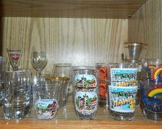 HUGE ASSORTMENT OF SHOT GLASSES FROM ALL OVER THE COUNTRY