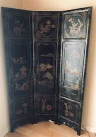 Six panel oriental screen