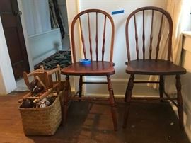 PLANK 19 CENTURY PAIR OF CHAIRS
