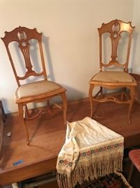 MAGNIFICIENT PAIR OF P DERBY SIGNED CHAIRS