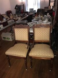 MATCHING VICTORIAN CHAIRS