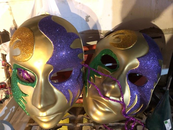 Mardi Gras huge masks (decor)
