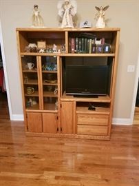 Entertainment center and TV