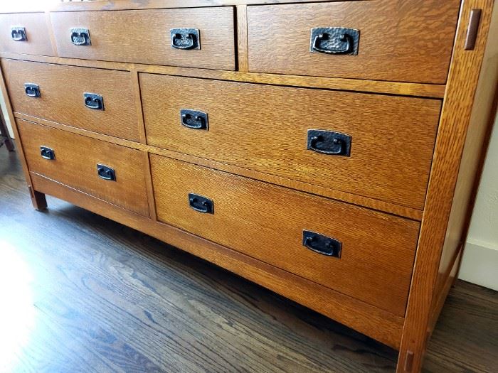 Stickley Mission Oak Triple Dresser