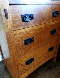 Stickley Mission Oak 3-Drawer Night Stand