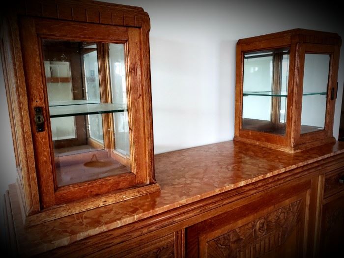 Art Deco Period sideboard with double vitrine