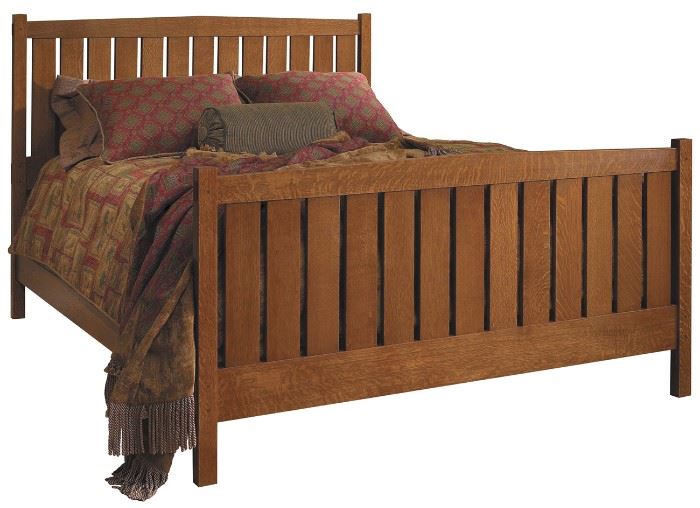 Stickley Mission Oak Queen Bed