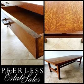 vintage oak Library Table 8 1/2 feet long!