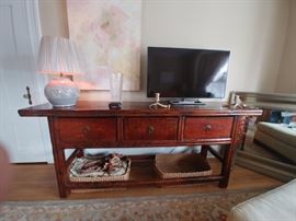 Antique Asian sideboard
Also a fabulous television or sofa table