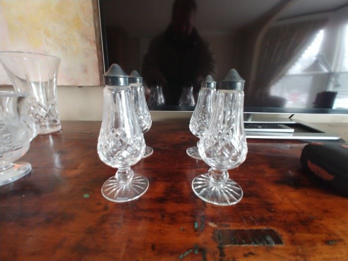 Waterford Crystal Lismore salt and pepper shakers