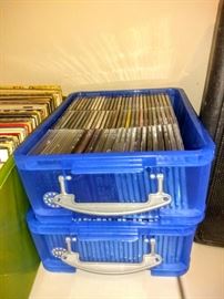 Two tubs of CD's 1970's - 1980's.
