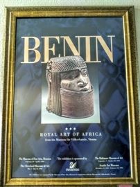 Poster of Royal Art of Africa Exibition at the Houston Museum in 1994.