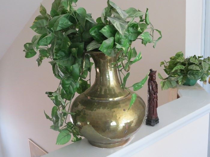 2 OF THESE LARGE BRASS VASES.