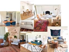Sofas, living room chairs, coffee tables, dining tables and chairs, rugs, art and more!
