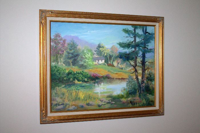 Small framed original oil painting