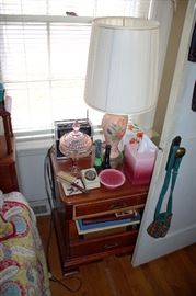 Pennsylvania House bedroom set - full bed, nightstand, dresser with mirror, and chest-of-drawers