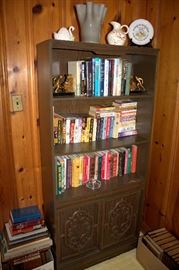 Bookcase, books (some of these items may have sold)
