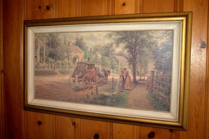 Large framed print