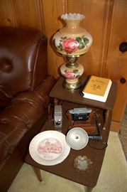 Mid-century modern end table (other items sold)