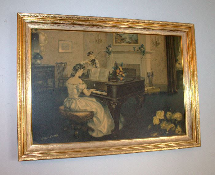 Large framed print