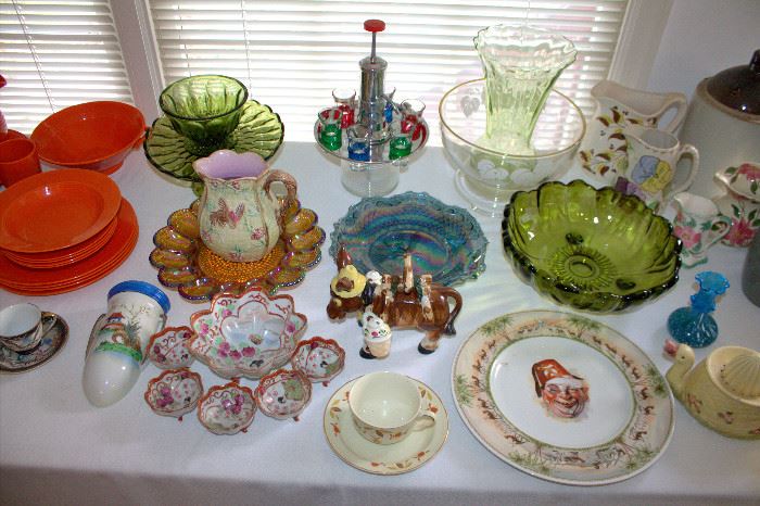 Vintage glassware, Japanese porcelain, and more!