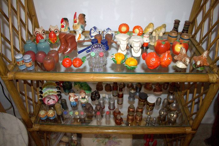 Vintage salt & pepper shaker collection (some of these items may have sold)