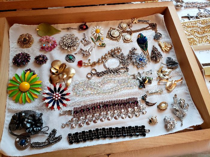 Vintage costume jewelry (some of these items may have sold)