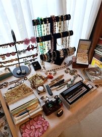 Vintage costume jewelry, watches, pocket knives, fountain pens, and more! (some of these items may have sold)